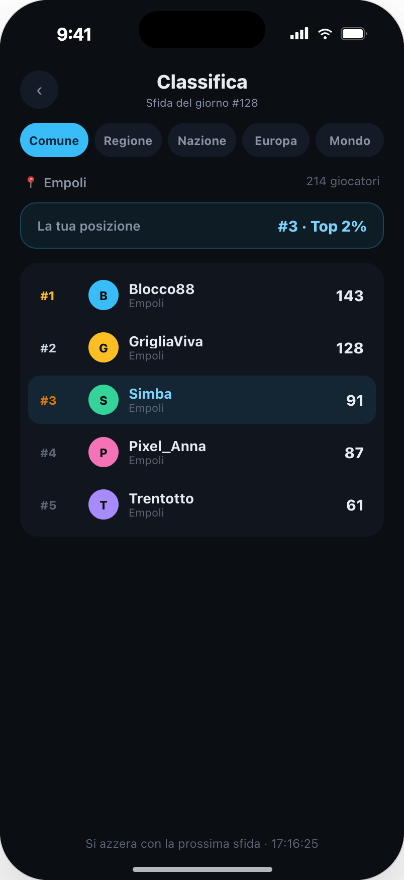Ottomino — leaderboards